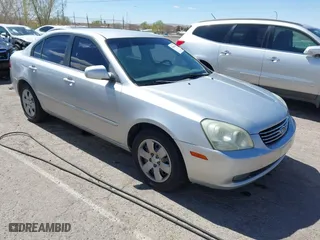 2007 Kia Optima LX with VIN KNAGE123375142169, listed as a IAAI auction lot 41840534 with 98,441 mi miles. Bid and sale history available at carsss.com. Image 1.