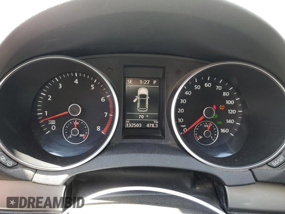 2013 Volkswagen Golf w/Conv & Sunroof z VIN WVWDB7AJ9DW132124, wystawiony jako Copart lot #55153115 z przebiegiem 132 503 mil mil oraz Szkoda całkowita • Salvage title. Historia ofert i sprzedaży dostępna na DreamBid. Obrazek 9.