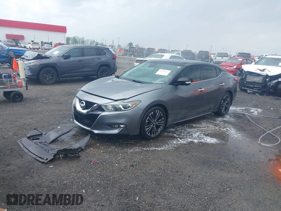 2016 Nissan Maxima SV with VIN 1N4AA6AP9GC421214, listed as a IAAI auction lot 41962643 with 62,505 mi miles and . Bid and sale history available at carsss.com. Image 2.