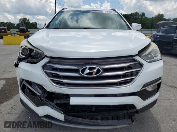 2018 Hyundai Santa Fe 2.4L with VIN 5NMZU3LB5JH060254, listed as a Copart auction lot 61834965 with 58,790 mi miles and Salvage title. Bid and sale history available at DreamBid. Image 5.