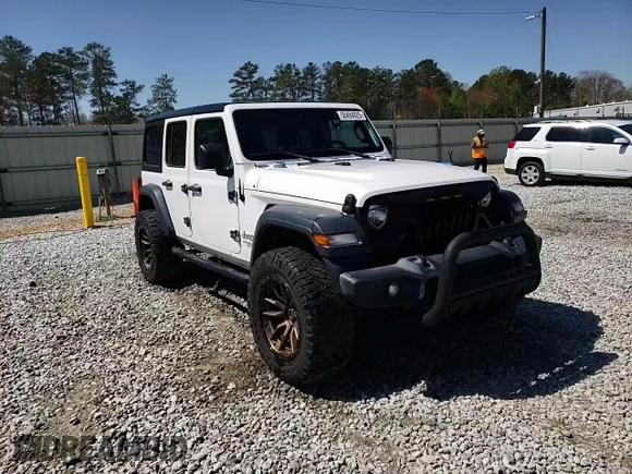 2018 Jeep Wrangler Unlimited Sport with VIN 1C4HJXDN1JW289418, listed as a Copart auction lot 50494925 with 85,408 mi miles and Salvage title. Bid and sale history available at DreamBid. Image 14.