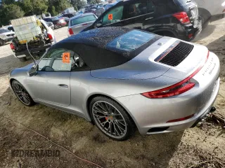 2017 Porsche 911 Carrera S with VIN WP0CB2A92HS155715, listed as a Copart auction lot 75542204 with 0 mi miles and Non Repairable. Bid and sale history available at carsss.com. Image 2.