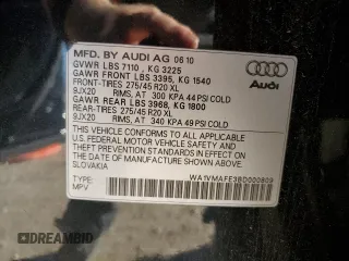 2011 Audi Q7 3.0L TDI Prestige with VIN WA1VMAFE3BD000809, listed as a Copart auction lot 83386214 with 114,522 mi miles and Clean Title. Bid and sale history available at carsss.com. Image 13.