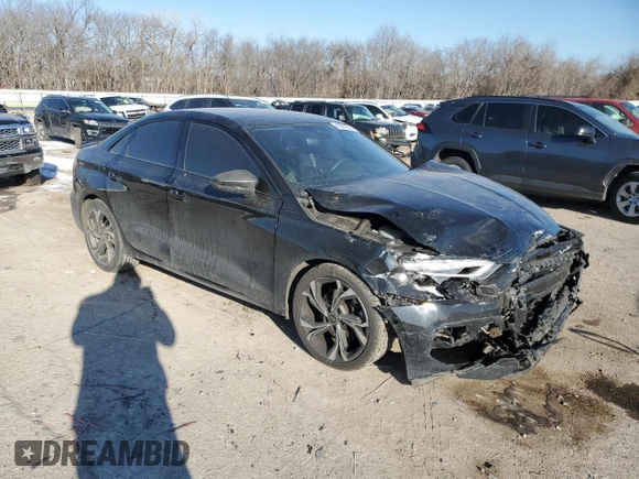 2023 Audi A3 Premium with VIN WAUAUDGY8PA110579, listed as a Copart auction lot 46062605 with 38,493 mi miles and Salvage Title. Bid and sale history available at carsss.com. Image 4.