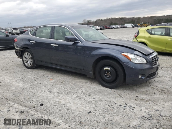 2011 Infiniti M with VIN JN1BY1AR6BM375779, listed as a Copart auction lot 47879435 with 245,770 mi miles and Salvage Title. Bid and sale history available at DreamBid. Image 4.