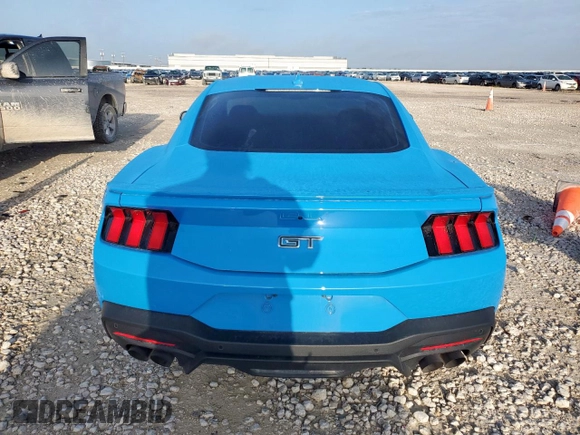 2024 Ford Mustang GT с VIN 1FA6P8CF6R5431405, выставлен на аукционе Copart как лот 64389805 с пробегом 26 094 миль миль и Списание • Salvage title. История ставок и продаж доступна на DreamBid. Изображение 6.