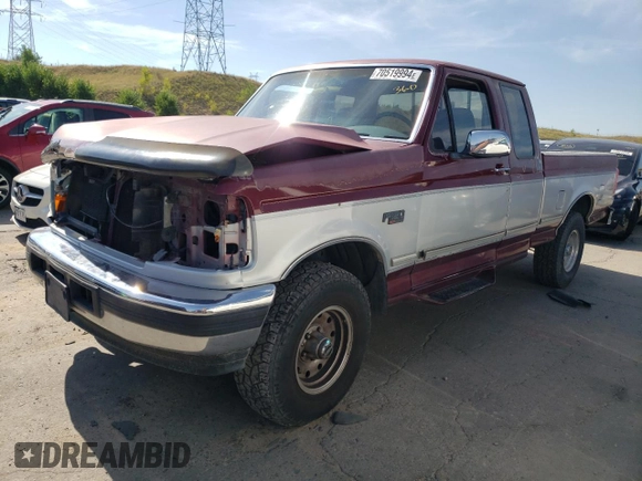 1996 Ford F-150 with VIN 1FTEX14N3TKA37212, listed as a Copart auction lot 70519994 with 136,624 mi miles and Salvage Title. Bid and sale history available at carsss.com. Image 1.