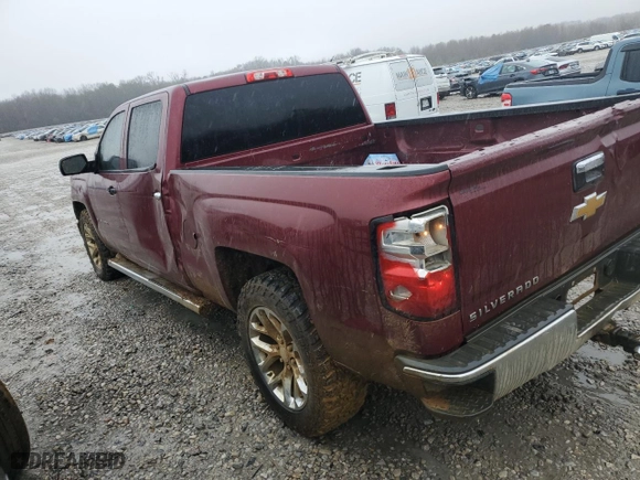 2014 Chevrolet Silverado 1500 LT with VIN 3GCUKREH7EG397000, listed as a Copart auction lot 44456235 with 228,486 mi miles and Salvage Title. Bid and sale history available at carsss.com. Image 2.