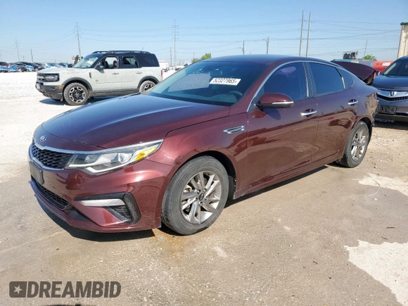 2019 Kia Optima LX with VIN 5XXGT4L3XKG344780, listed as a Copart auction lot 52327965 with 97,263 mi miles and Salvage Title. Bid and sale history available at carsss.com. Image 1.