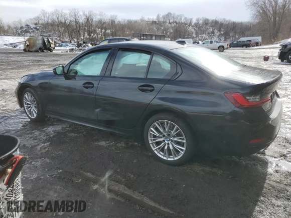 2023 BMW 3 Series 330i xDrive with VIN 3MW89FF09P8D76308, listed as a Copart auction lot 45942695 with 0 mi miles and Salvage Title. Bid and sale history available at carsss.com. Image 2.