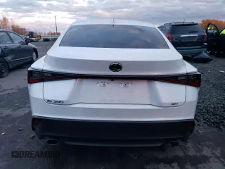 2021 Lexus IS with VIN JTHC81F29M5043408, listed as a Copart auction lot 81128854 with 47,625 mi miles and Salvage Title. Bid and sale history available at carsss.com. Image 6.
