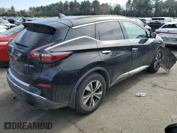 2019 Nissan Murano SL with VIN 5N1AZ2MS5KN113767, listed as a Copart auction lot 46121245 with 73,559 mi miles and Salvage Title. Bid and sale history available at DreamBid. Image 3.