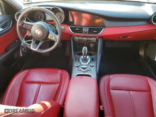 2021 Alfa Romeo Giulia Ti with VIN ZARFANBN4M7645427, listed as a Copart auction lot 46486575 with 0 mi miles and Salvage Title. Bid and sale history available at carsss.com. Image 8.