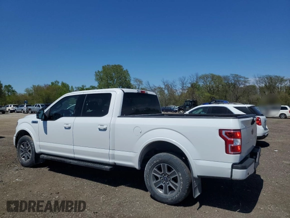 2018 Ford F-150 XL with VIN 1FTFW1E5XJFA09466, listed as a Copart auction lot 55461845 with 123,366 mi miles and Salvage title. Bid and sale history available at DreamBid. Image 2.