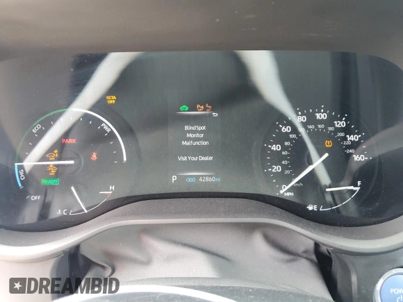 2023 Toyota Sienna XSE with VIN 5TDXSKFC4PS083185, listed as a Copart auction lot 54994115 with 42,860 mi miles and Salvage title. Bid and sale history available at DreamBid. Image 9.