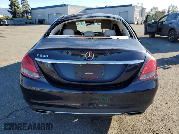 2018 Mercedes-Benz C 300 with VIN 55SWF4JB2JU279520, listed as a Copart auction lot 48434885 with 63,357 mi miles and Salvage title. Bid and sale history available at DreamBid. Image 6.