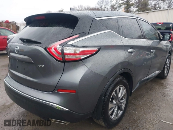 2017 Nissan Murano SL with VIN 5N1AZ2MH0HN186722, listed as a IAAI auction lot 41857991 with 52,845 mi miles and . Bid and sale history available at DreamBid. Image 4.