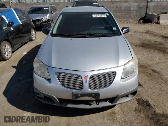 2008 Pontiac Vibe with VIN 5Y2SL67898Z403822, listed as a Copart auction lot 46103535 with 106,496 mi miles and Salvage Title. Bid and sale history available at DreamBid. Image 5.