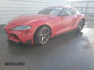 2020 Toyota GR Supra 3.0 with VIN WZ1DB4C09LW025142, listed as a Copart auction lot 44214385 with 58,178 mi miles and Clean Title. Bid and sale history available at carsss.com. Image 1.