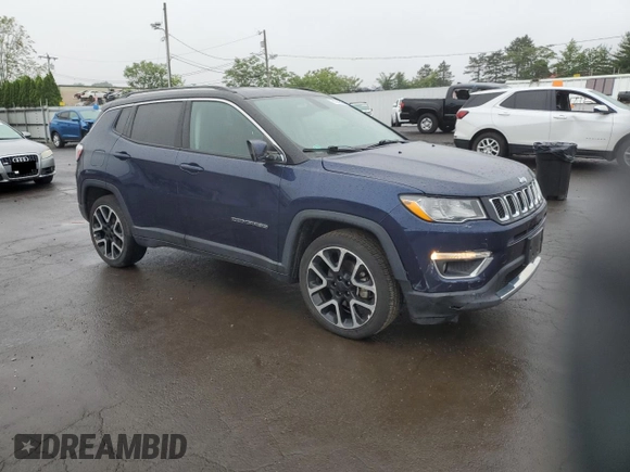 2019 Jeep Compass Limited with VIN 3C4NJCCB7KT730818, listed as a Copart auction lot 61362545 with 57,939 mi miles and Salvage title. Bid and sale history available at DreamBid. Image 4.