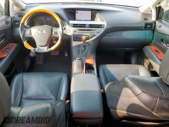 2011 Lexus RX 350 with VIN 2T2ZK1BA3BC063675, listed as a Copart auction lot 57268195 with 130,554 mi miles and Salvage title. Bid and sale history available at DreamBid. Image 8.