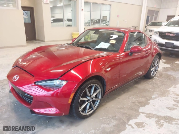 2023 Mazda MX-5 Miata RF Grand Touring with VIN JM1NDAM75P0558590, listed as a IAAI auction lot 41479610 with 4,446 mi miles. Bid and sale history available at carsss.com. Image 17.