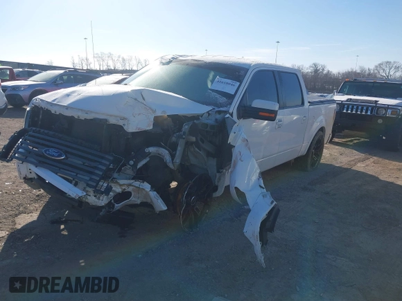 2012 Ford F-150 XL with VIN 1FTFW1CF8CFC89225, listed as a IAAI auction lot 41618046 with 130,405 mi miles. Bid and sale history available at carsss.com. Image 17.