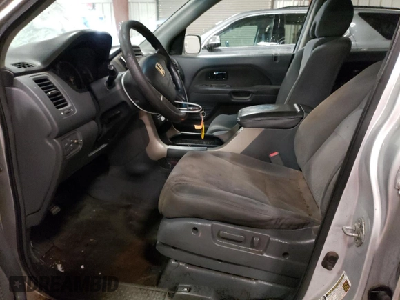 2007 Honda Pilot EX with VIN 5FNYF18457B018486, listed as a Copart auction lot 45153395 with 192,485 mi miles and Salvage Title. Bid and sale history available at DreamBid. Image 7.