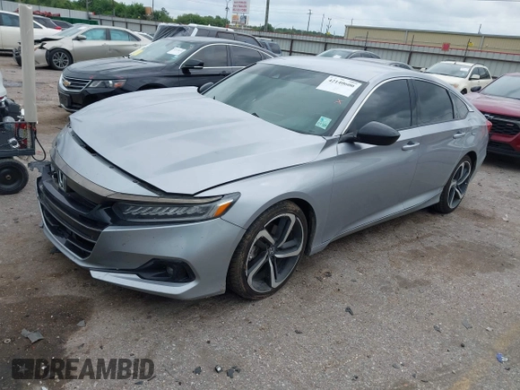 2021 Honda Accord Sport with VIN 1HGCV1F39MA073309, listed as a IAAI auction lot 42140600 with 96,551 mi miles and . Bid and sale history available at DreamBid. Image 17.