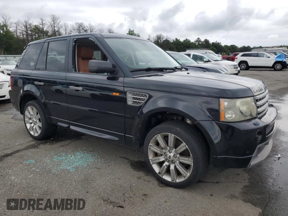 2008 Land Rover Range Rover Sport SC with VIN SALSH23498A129686, listed as a Copart auction lot 64208345 with 115,389 mi miles and Salvage title. Bid and sale history available at DreamBid. Image 4.