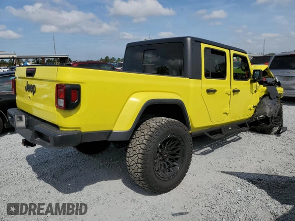 2023 Jeep Gladiator Sport S with VIN 1C6HJTAG3PL572662, listed as a Copart auction lot 53447045 with Not provided miles and Non repairable. Bid and sale history available at DreamBid. Image 3.
