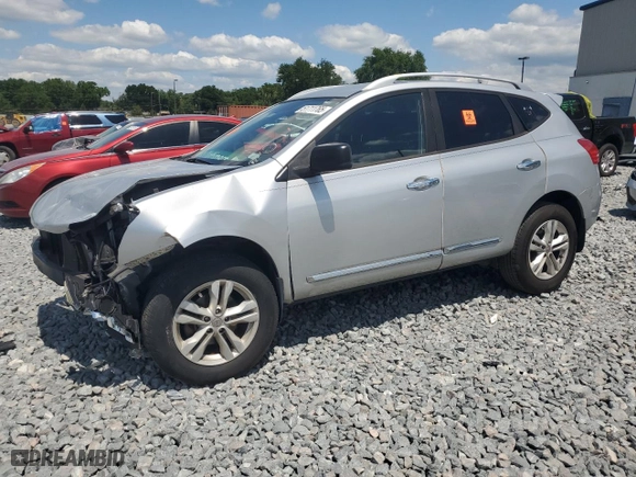 2015 Nissan Rogue Select S with VIN JN8AS5MT9FW162445, listed as a Copart auction lot 51711765 with 155,435 mi miles and Salvage Title. Bid and sale history available at carsss.com. Image 1.