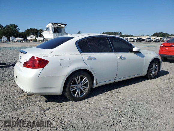 2012 Infiniti G25 Journey with VIN JN1DV6AP2CM701169, listed as a Copart auction lot 52416485 with 147,748 mi miles and Salvage Title. Bid and sale history available at DreamBid. Image 3.