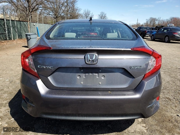2018 Honda Civic Sedan EX with VIN 2HGFC2F7XJH528774, listed as a Copart auction lot 49475855 with 66,276 mi miles and Salvage Title. Bid and sale history available at carsss.com. Image 6.