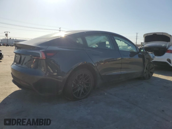 2025 Tesla Model 3 Long Range with VIN 5YJ3E1EA6SF895973, listed as a Copart auction lot 50271855 with Not Provided miles and Salvage Title. Bid and sale history available at DreamBid. Image 3.