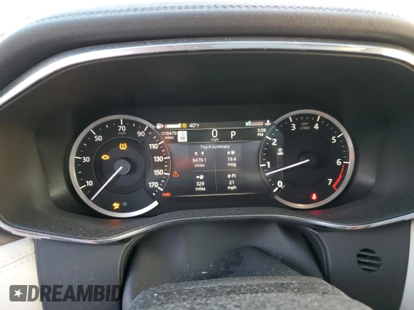 2023 Jaguar F-Pace S with VIN SADCJ2EX0PA711041, listed as a Copart auction lot 87373724 with 9,479 mi miles and Salvage title. Bid and sale history available at DreamBid. Image 9.