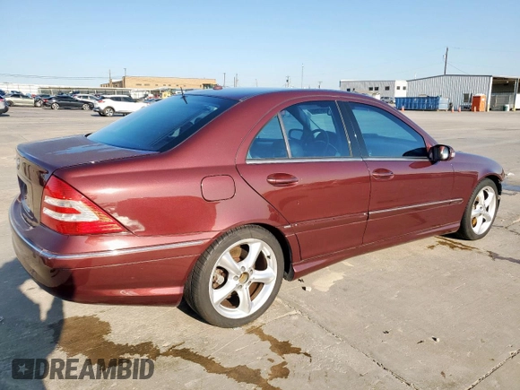 2006 Mercedes-Benz C 230 Sport with VIN WDBRF52H26F822471, listed as a Copart auction lot 51957955 with 146,176 mi miles and Salvage Title. Bid and sale history available at carsss.com. Image 3.