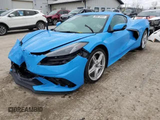 2022 Chevrolet Corvette 1LT with VIN 1G1YA2D4XN5110615, listed as a Copart auction lot 80873454 with 20,895 mi miles and Salvage Title. Bid and sale history available at carsss.com. Image 1.