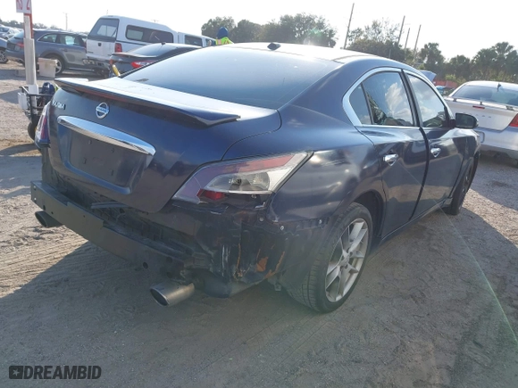 2014 Nissan Maxima 3.5 SV w/Sport Pkg with VIN 1N4AA5AP4EC905153, listed as a IAAI auction lot 41498618 with 1 mi miles. Bid and sale history available at carsss.com. Image 4.