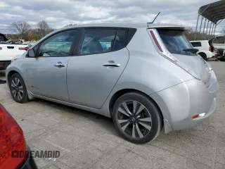 2016 Nissan LEAF S with VIN 1N4BZ0CP2GC314125, listed as a Copart auction lot 81280444 with 47,575 mi miles and Salvage Title. Bid and sale history available at carsss.com. Image 2.