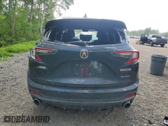 2021 Acura RDX w/A-Spec Package with VIN 5J8TC2H60ML805382, listed as a Copart auction lot 60482985 with Not provided miles and Clean title. Bid and sale history available at DreamBid. Image 6.