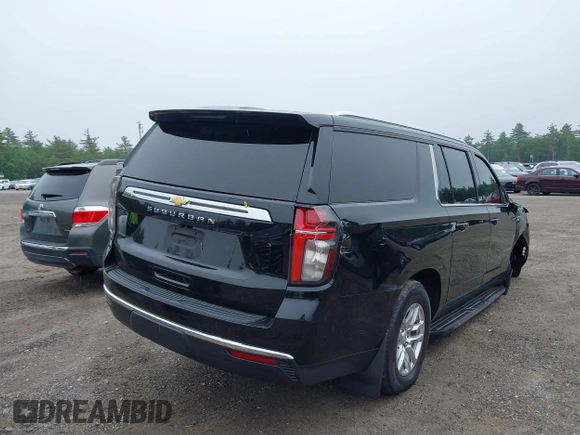 2023 Chevrolet Suburban LS with VIN 1GNSKBKD9PR154654, listed as a IAAI auction lot 42475123 with 131,529 mi miles and . Bid and sale history available at DreamBid. Image 4.