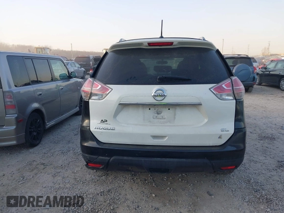 2015 Nissan Rogue SL with VIN 5N1AT2MV2FC870090, listed as a IAAI auction lot 41794859 with 117,519 mi miles and . Bid and sale history available at carsss.com. Image 17.