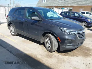 2022 Chevrolet Equinox LS with VIN 3GNAXHEV2NS164604, listed as a IAAI auction lot 42042958 with 32,807 mi miles and . Bid and sale history available at DreamBid. Image 1.