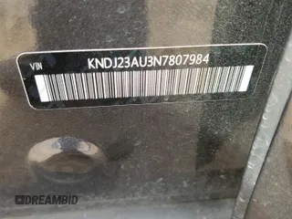 2022 Kia Soul LX with VIN KNDJ23AU3N7807984, listed as a Copart auction lot 44138885 with 40,933 mi miles and Salvage Title. Bid and sale history available at carsss.com. Image 14.