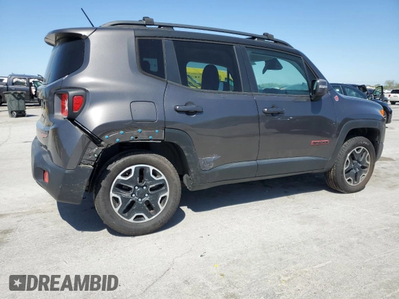 2016 Jeep Renegade Trailhawk with VIN ZACCJBCTXGPD70324, listed as a Copart auction lot 52681495 with 195,442 mi miles and Salvage Title. Bid and sale history available at carsss.com. Image 3.