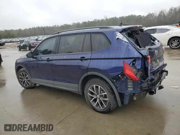 2021 Volkswagen Tiguan S with VIN 3VV1B7AX7MM065841, listed as a Copart auction lot 43815795 with 64,454 mi miles and Salvage title. Bid and sale history available at DreamBid. Image 2.