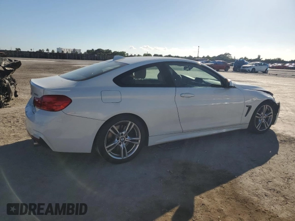 2014 BMW 4 Series 435i with VIN WBA3R1C51EK190948, listed as a Copart auction lot 44490905 with 71,371 mi miles and Salvage Title. Bid and sale history available at carsss.com. Image 3.