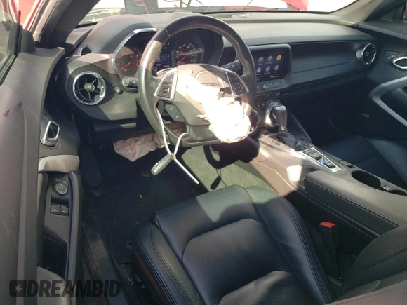 2021 Chevrolet Camaro 1LT with VIN 1G1FB1RSXM0113323, listed as a Copart auction lot 54583715 with 39,544 mi miles and Salvage title. Bid and sale history available at DreamBid. Image 8.