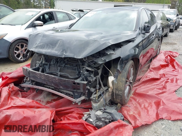 2018 Infiniti Q50 Luxe with VIN JN1EV7APXJM353659, listed as a IAAI auction lot 39289470 with 124,830 mi miles and . Bid and sale history available at DreamBid. Image 6.